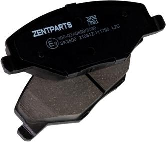 ZENTPARTS Z07232 - Тормозные колодки, дисковые, комплект unicars.by