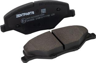 ZENTPARTS Z07232 - Тормозные колодки, дисковые, комплект unicars.by