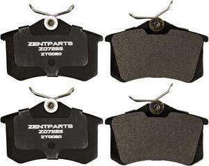 ZENTPARTS Z07225 - Тормозные колодки, дисковые, комплект unicars.by