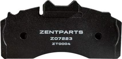 ZENTPARTS Z07223 - Тормозные колодки, дисковые, комплект unicars.by