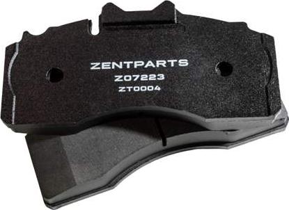 ZENTPARTS Z07223 - Тормозные колодки, дисковые, комплект unicars.by