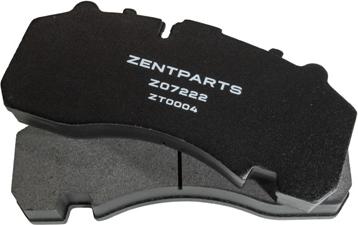 ZENTPARTS Z07222 - Тормозные колодки, дисковые, комплект unicars.by