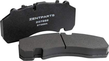 ZENTPARTS Z07222 - Тормозные колодки, дисковые, комплект unicars.by