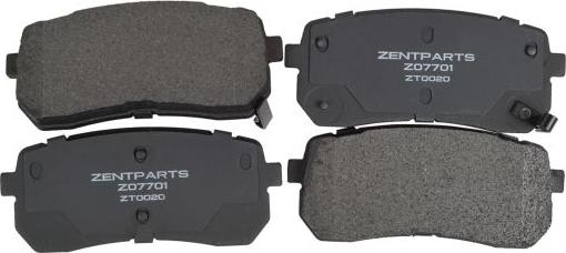 ZENTPARTS Z07701 - Тормозные колодки, дисковые, комплект unicars.by