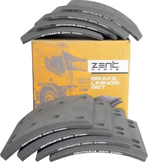 ZENTPARTS Z10711 - Комплект тормозных башмаков, барабанные тормоза unicars.by