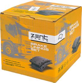 ZENTPARTS Z10722 - Комплект тормозных башмаков, барабанные тормоза unicars.by