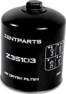 ZENTPARTS Z35103 - Патрон осушителя воздуха, пневматическая система unicars.by