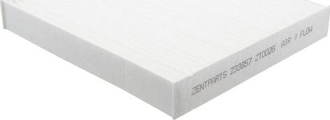 ZENTPARTS Z33957 - Фильтр воздуха в салоне unicars.by