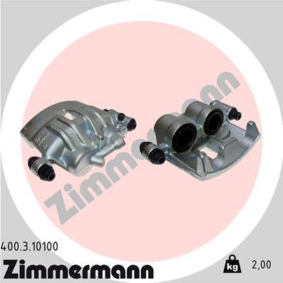 Zimmermann 400.3.10100 - Тормозной суппорт unicars.by