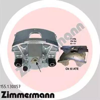 Zimmermann 155.1.30057 - Тормозной суппорт unicars.by