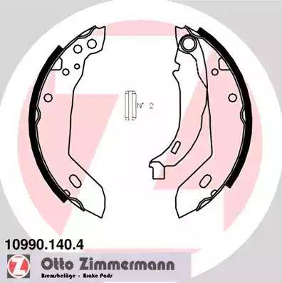 Zimmermann 10990.140.4 - Комплект тормозных колодок, барабанные unicars.by