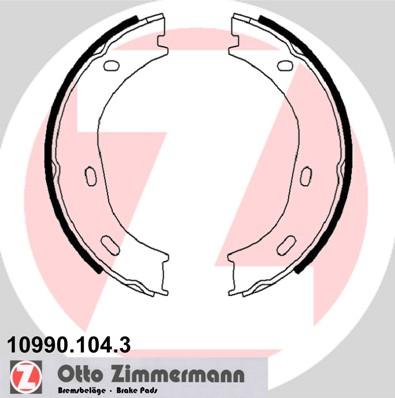 Zimmermann 10990.104.3 - Комплект тормозов, ручник, парковка unicars.by