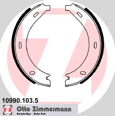 Zimmermann 10990.103.5 - Комплект тормозов, ручник, парковка unicars.by