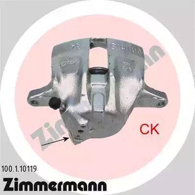 Zimmermann 100.1.10119 - Тормозной суппорт unicars.by