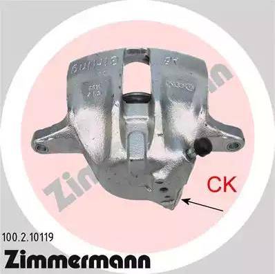 Zimmermann 100.2.10119 - Тормозной суппорт unicars.by