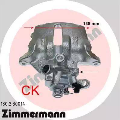 Zimmermann 180.2.30014 - Тормозной суппорт unicars.by