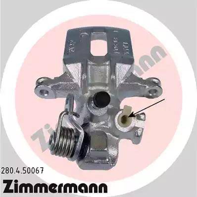 Zimmermann 280.4.50067 - Тормозной суппорт unicars.by