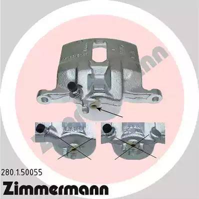 Zimmermann 280.1.50055 - Тормозной суппорт unicars.by