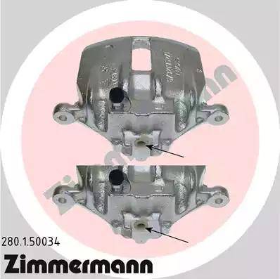 Zimmermann 280.1.50034 - Тормозной суппорт unicars.by