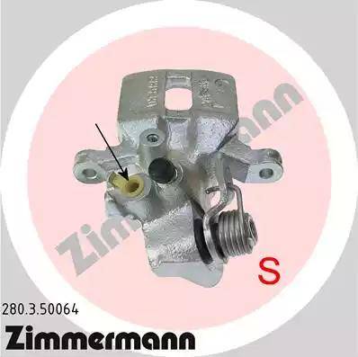 Zimmermann 280.3.50064 - Тормозной суппорт unicars.by