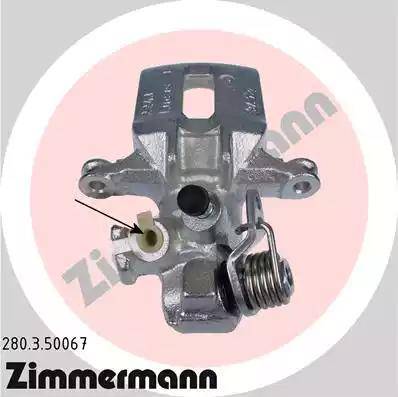 Zimmermann 280.3.50067 - Тормозной суппорт unicars.by