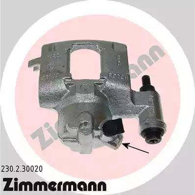 Zimmermann 230.2.30020 - Тормозной суппорт unicars.by