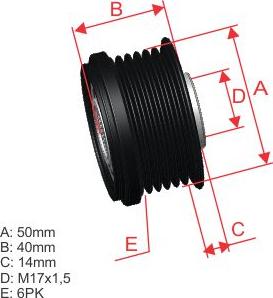 ZM ZM 96.010.07 - Шкив генератора, муфта unicars.by