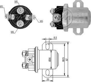 ZM ZM4408 - Тяговое реле, соленоид, стартер unicars.by