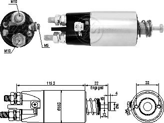 ZM ZM4897 - Тяговое реле, соленоид, стартер unicars.by