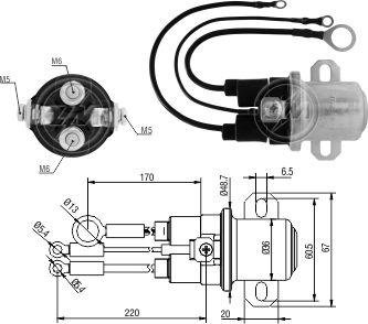 ZM ZM-5408 - Тяговое реле, соленоид, стартер unicars.by