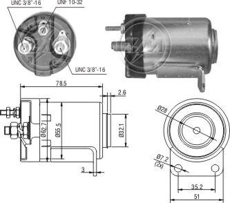 ZM ZM-5501 - Тяговое реле, соленоид, стартер unicars.by