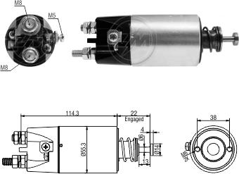 ZM ZM5897 - Тяговое реле, соленоид, стартер unicars.by