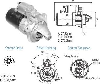 ZM ZM 80.130.09 - Стартер unicars.by