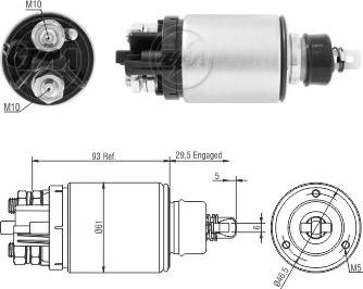 ZM ZM 826 - Тяговое реле, соленоид, стартер unicars.by