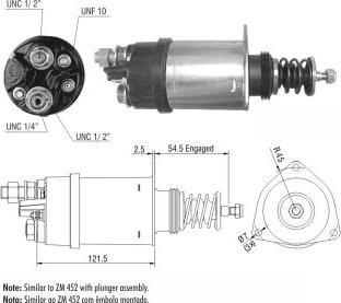 ZM ZM352 - Тяговое реле, соленоид, стартер unicars.by