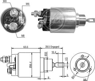 ZM ZM-2479 - Тяговое реле, соленоид, стартер unicars.by