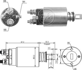 ZM ZM-2689 - Тяговое реле, соленоид, стартер unicars.by