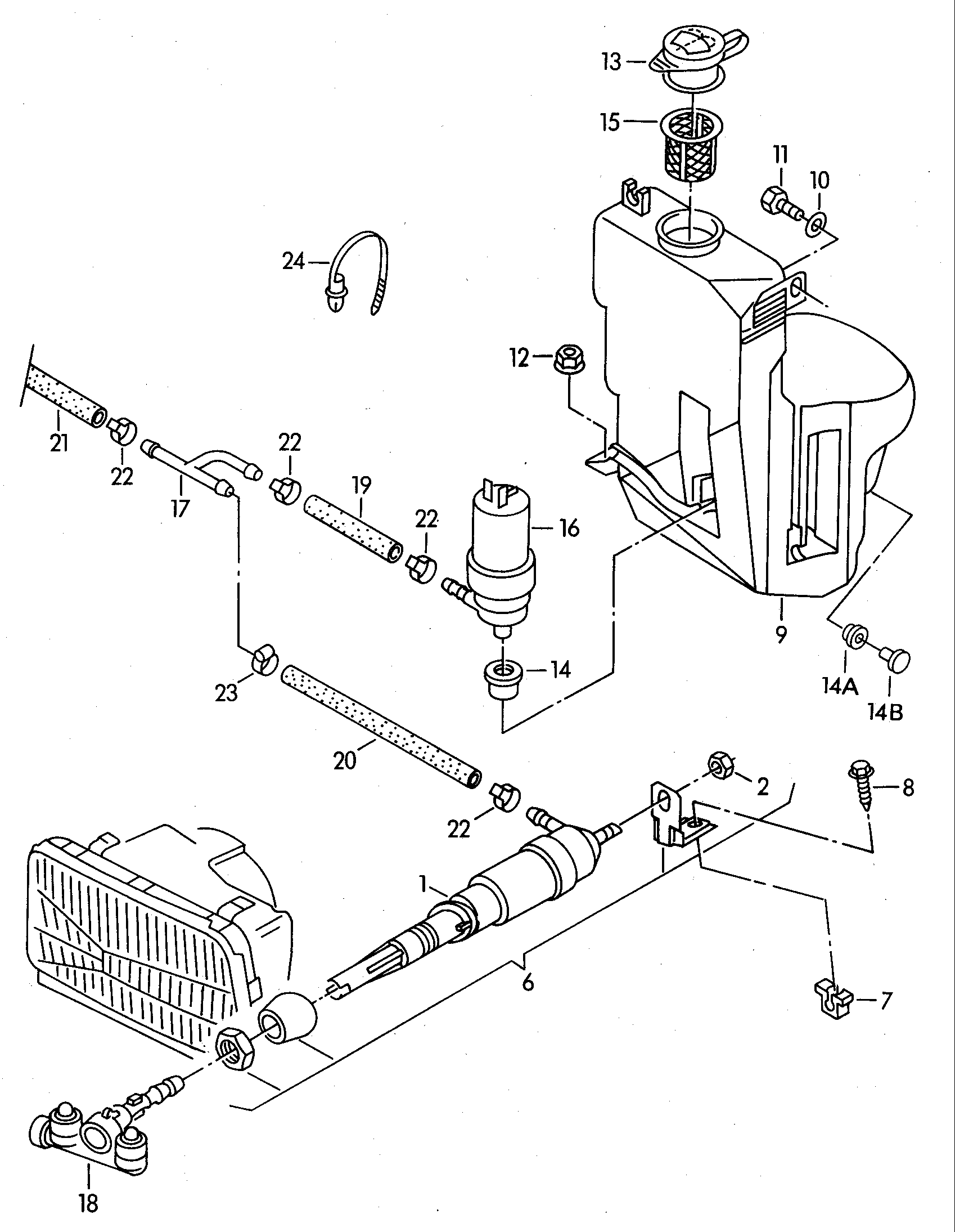 VAG 1J0973722A - Вилка, штекер прицепа unicars.by