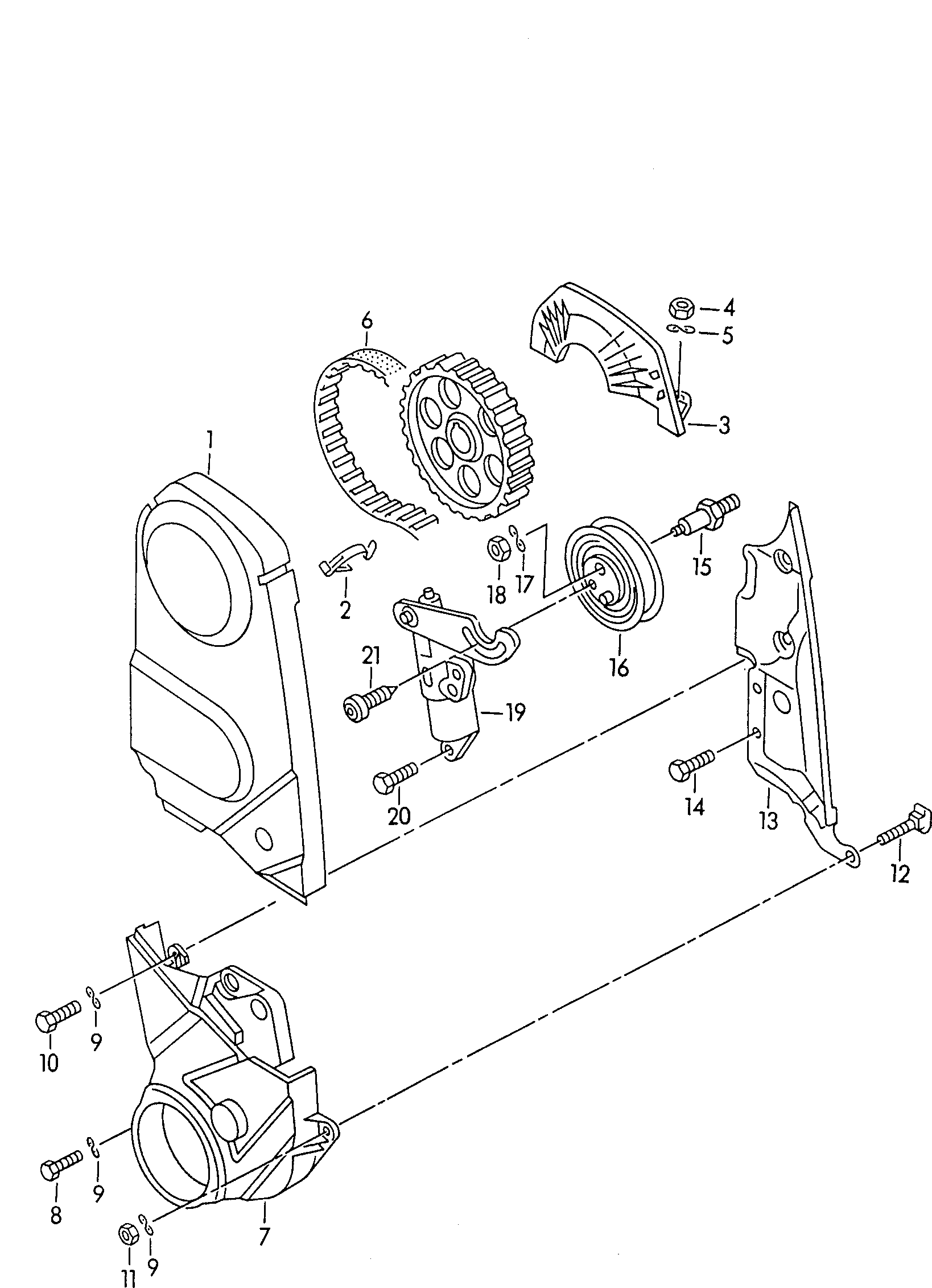 VW 048 109 243 A - Натяжной ролик, зубчатый ремень ГРМ unicars.by