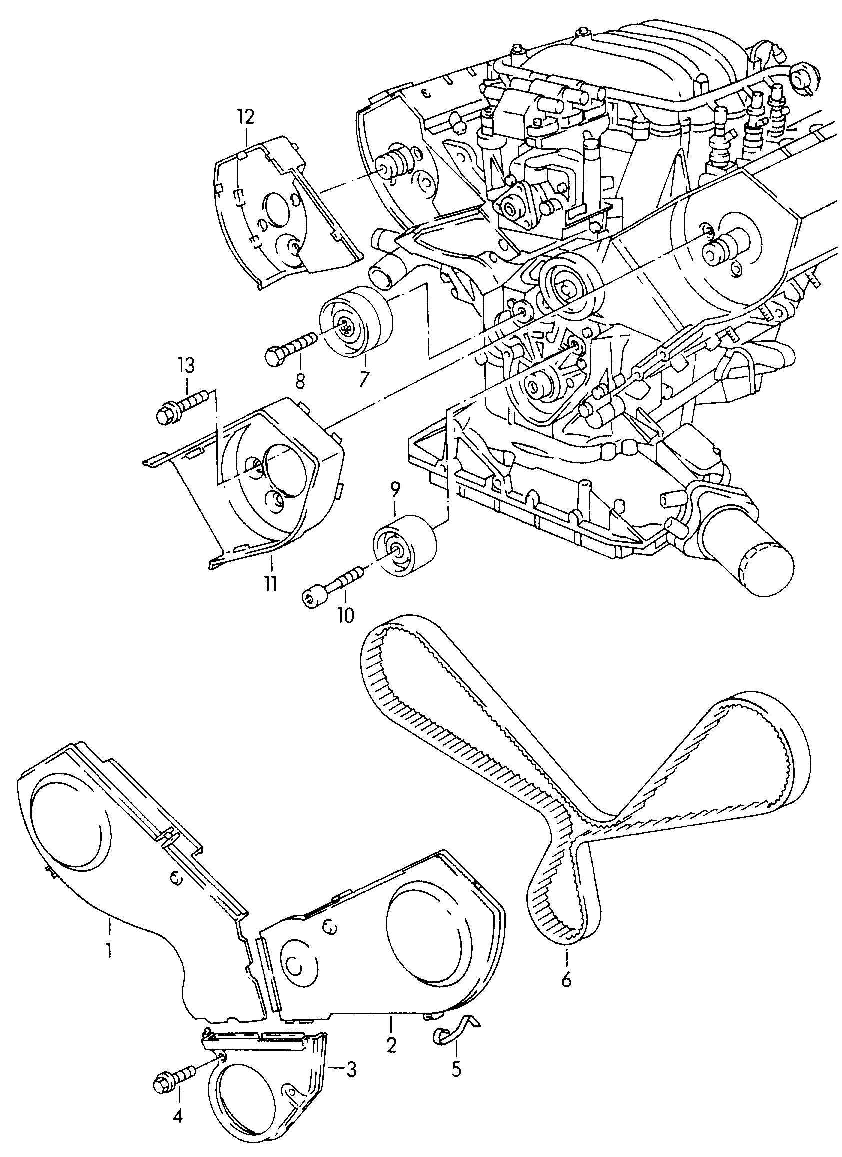 AUDI 078 109 244 F - Направляющий ролик, зубчатый ремень ГРМ unicars.by