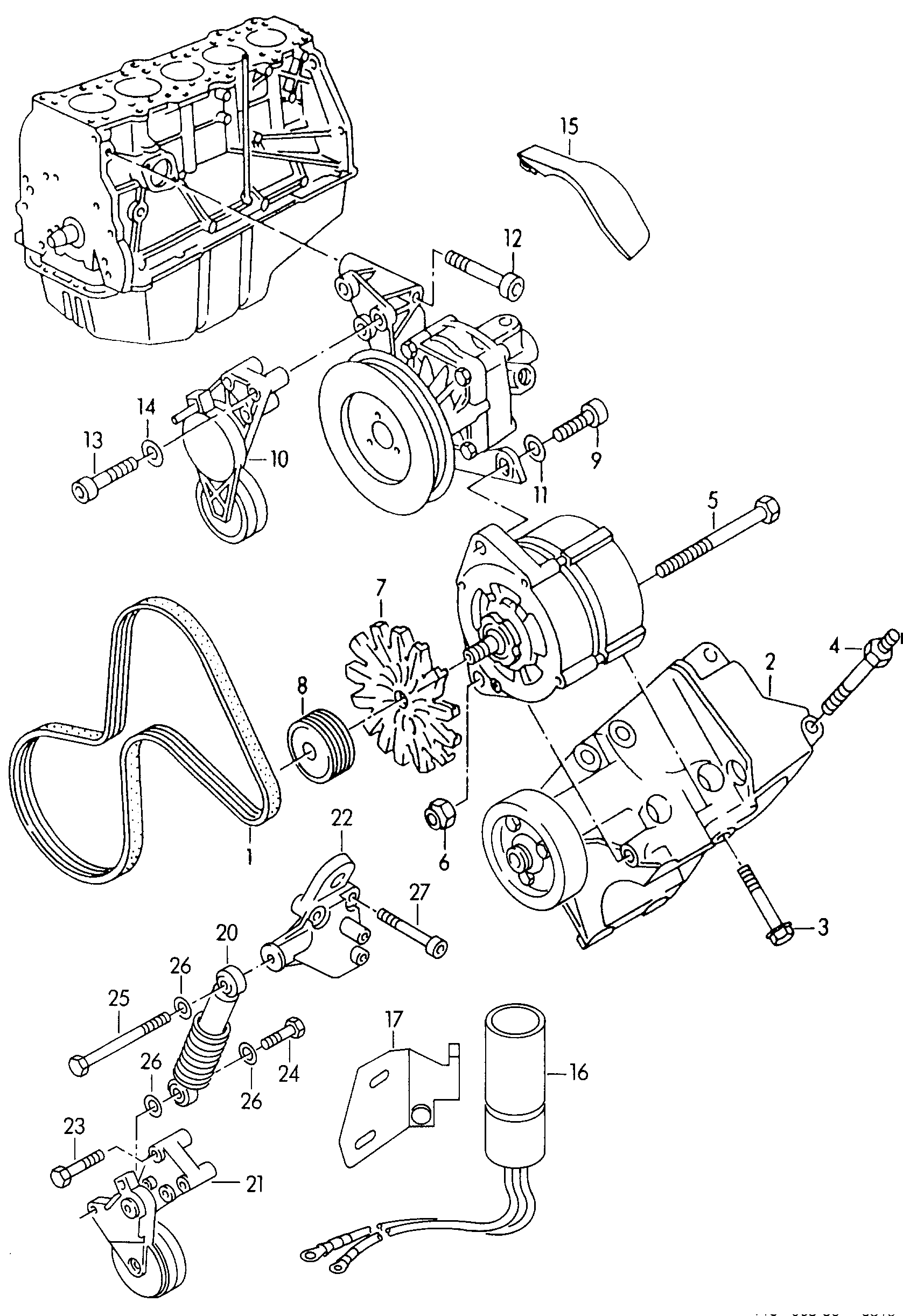 VW 054 903 137 A - Поликлиновой ремень unicars.by