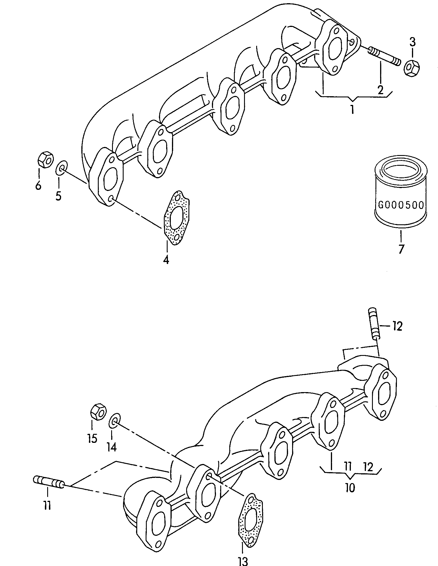 VAG 026129589A - Прокладка, выпускной коллектор unicars.by