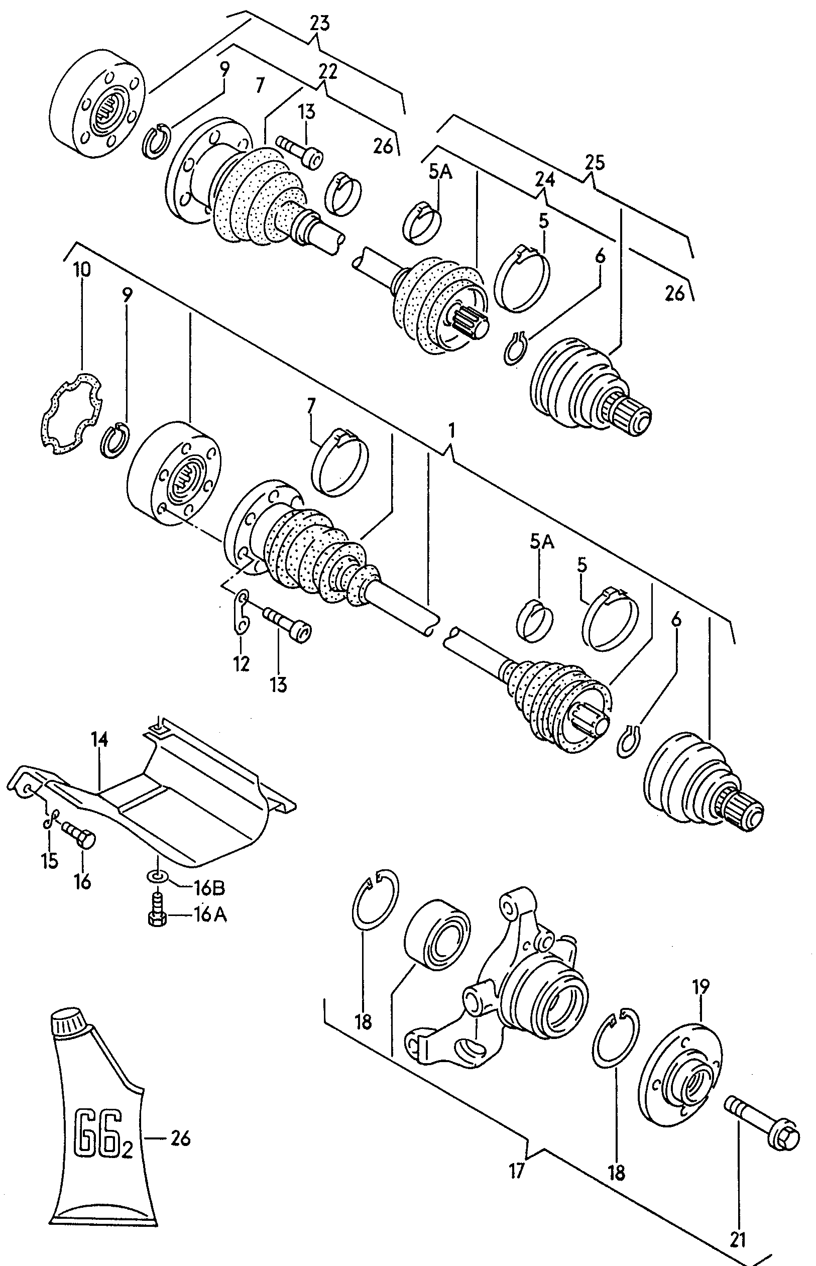 Seat 443498203D - Пыльник, приводной вал unicars.by