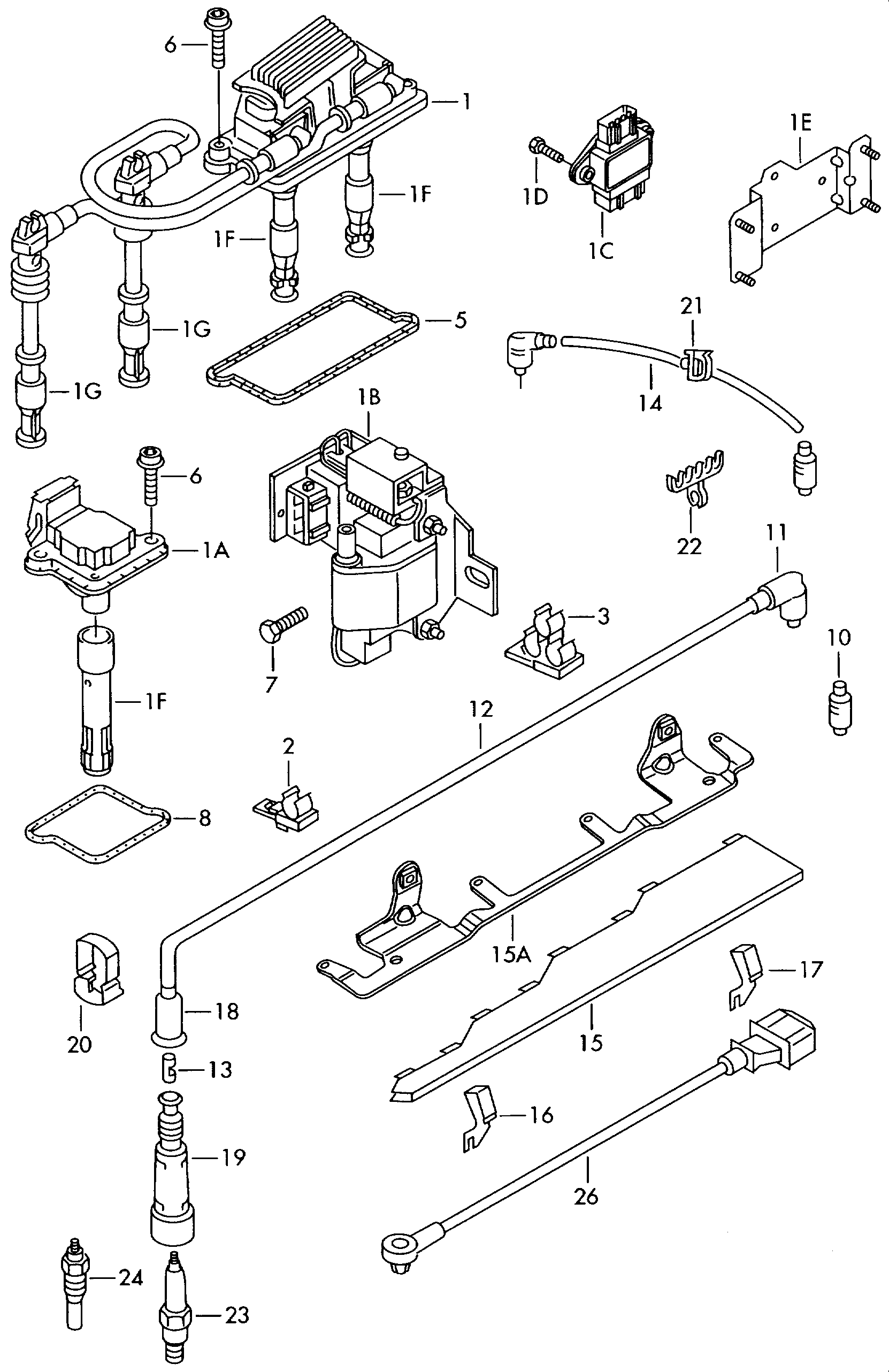 VAG 058 905 409 A - Комплект проводов зажигания unicars.by