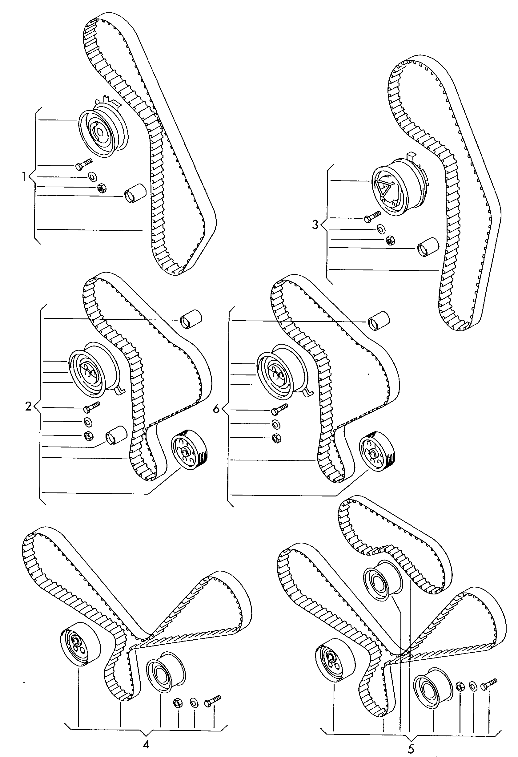 VW 06B109145C - Натяжной ролик, зубчатый ремень ГРМ unicars.by