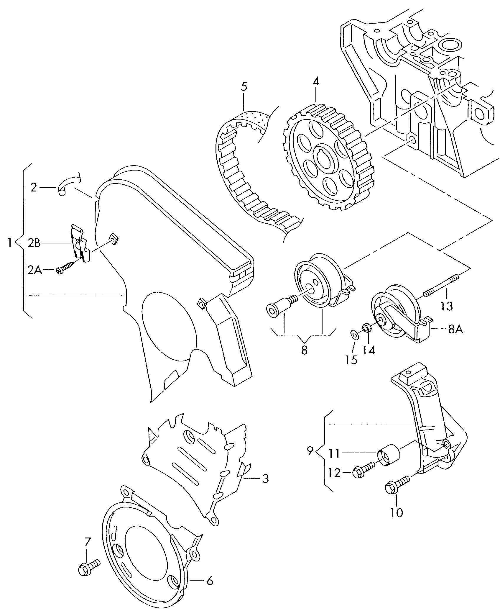 AUDI 06B 109 243 D - Натяжной ролик, зубчатый ремень ГРМ unicars.by