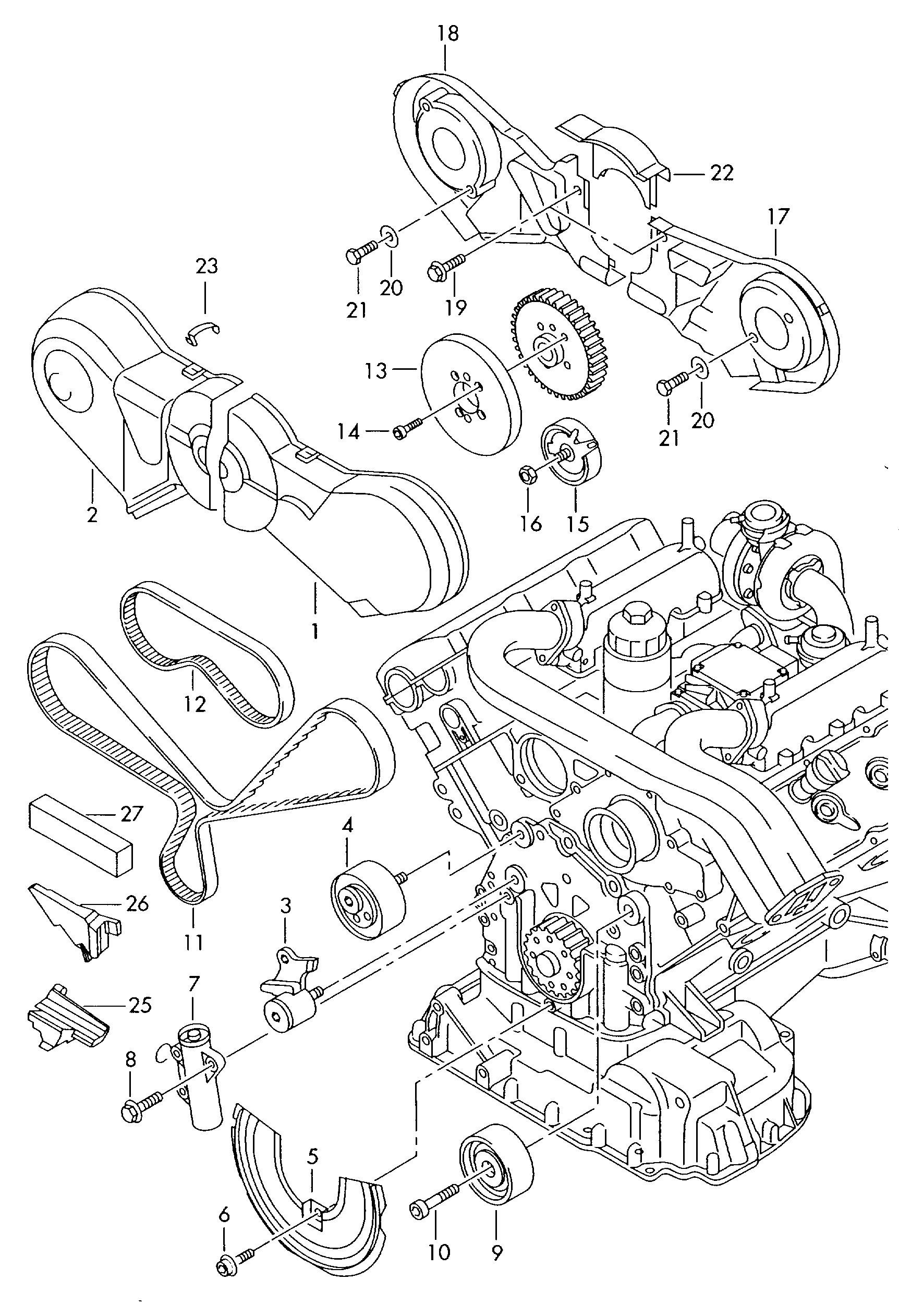 VAG 059109119A - Зубчатый ремень ГРМ unicars.by