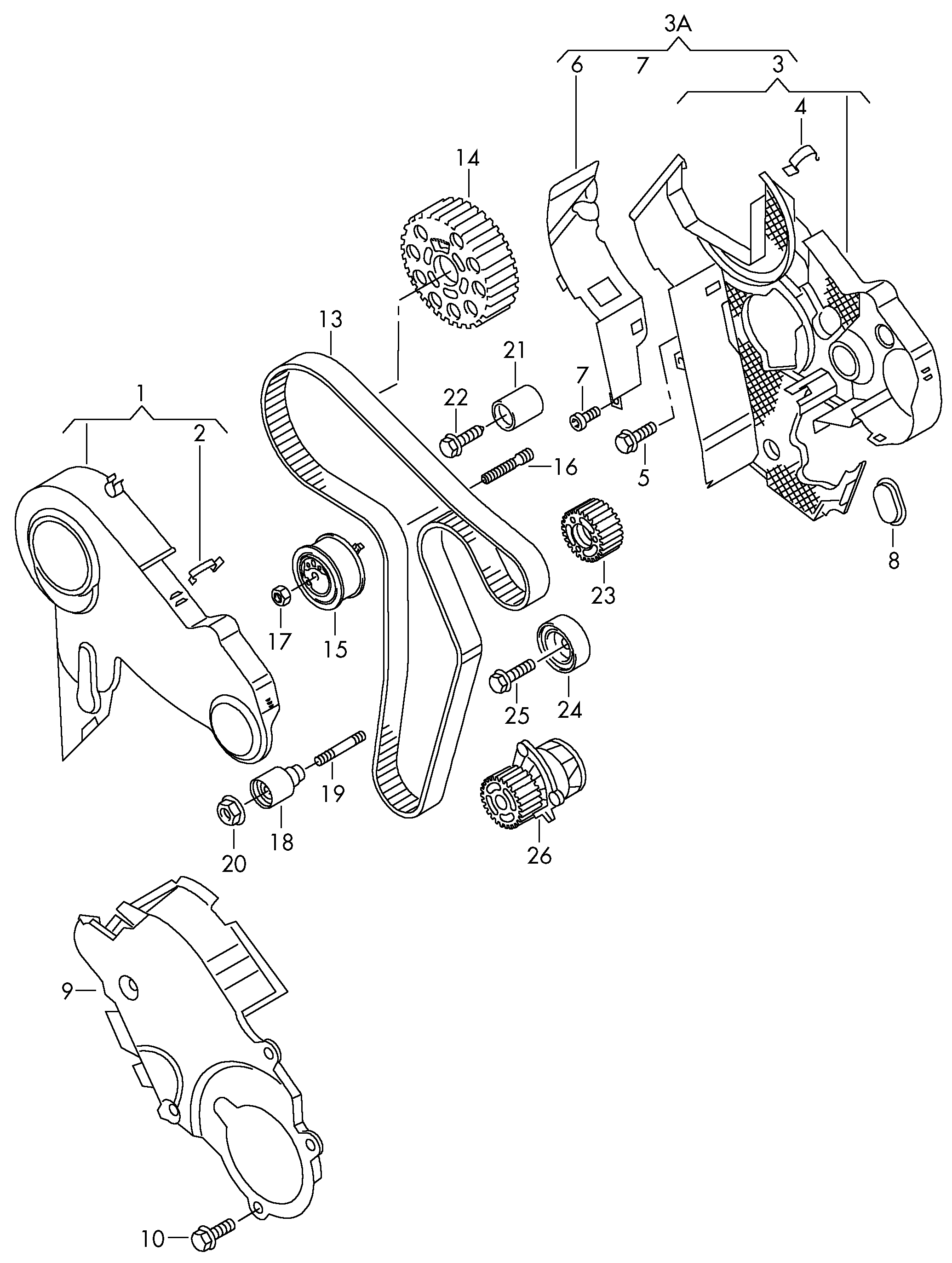 Skoda 03L 109 119 G - Зубчатый ремень ГРМ unicars.by