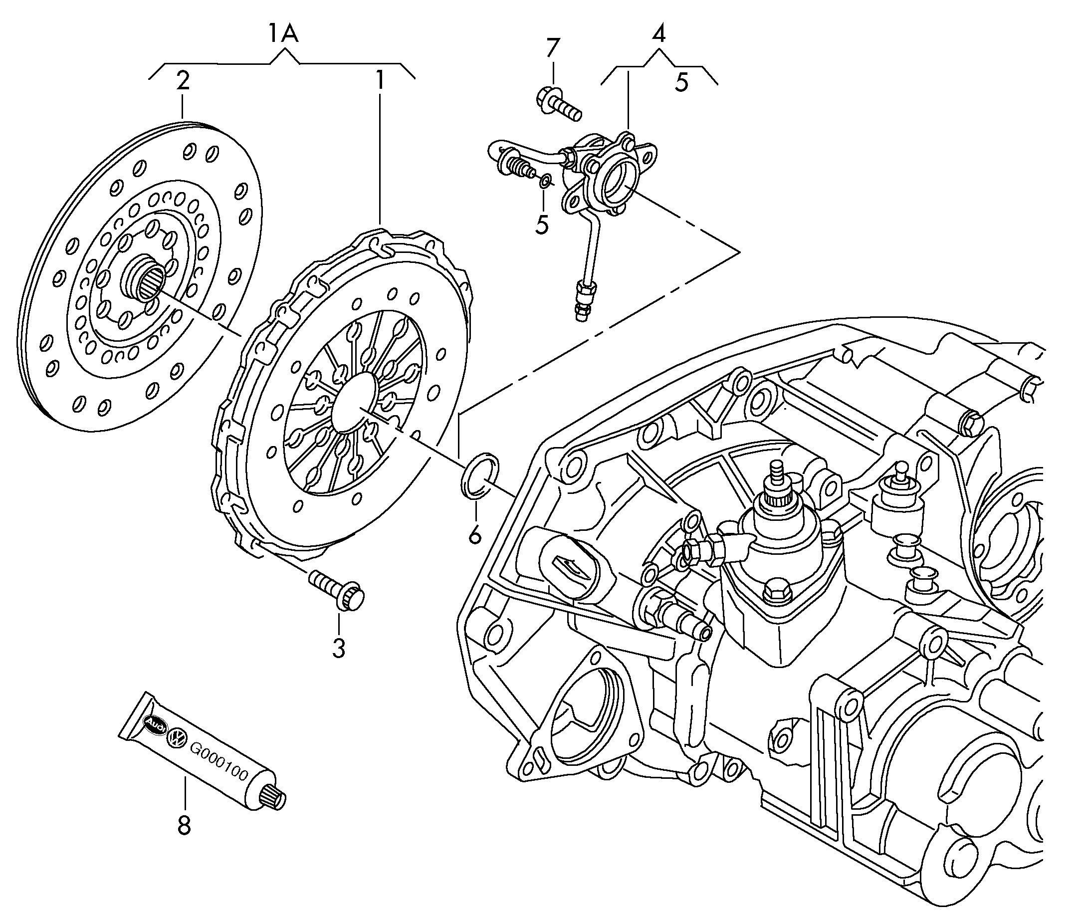 Seat 06A141025K - Комплект сцепления unicars.by