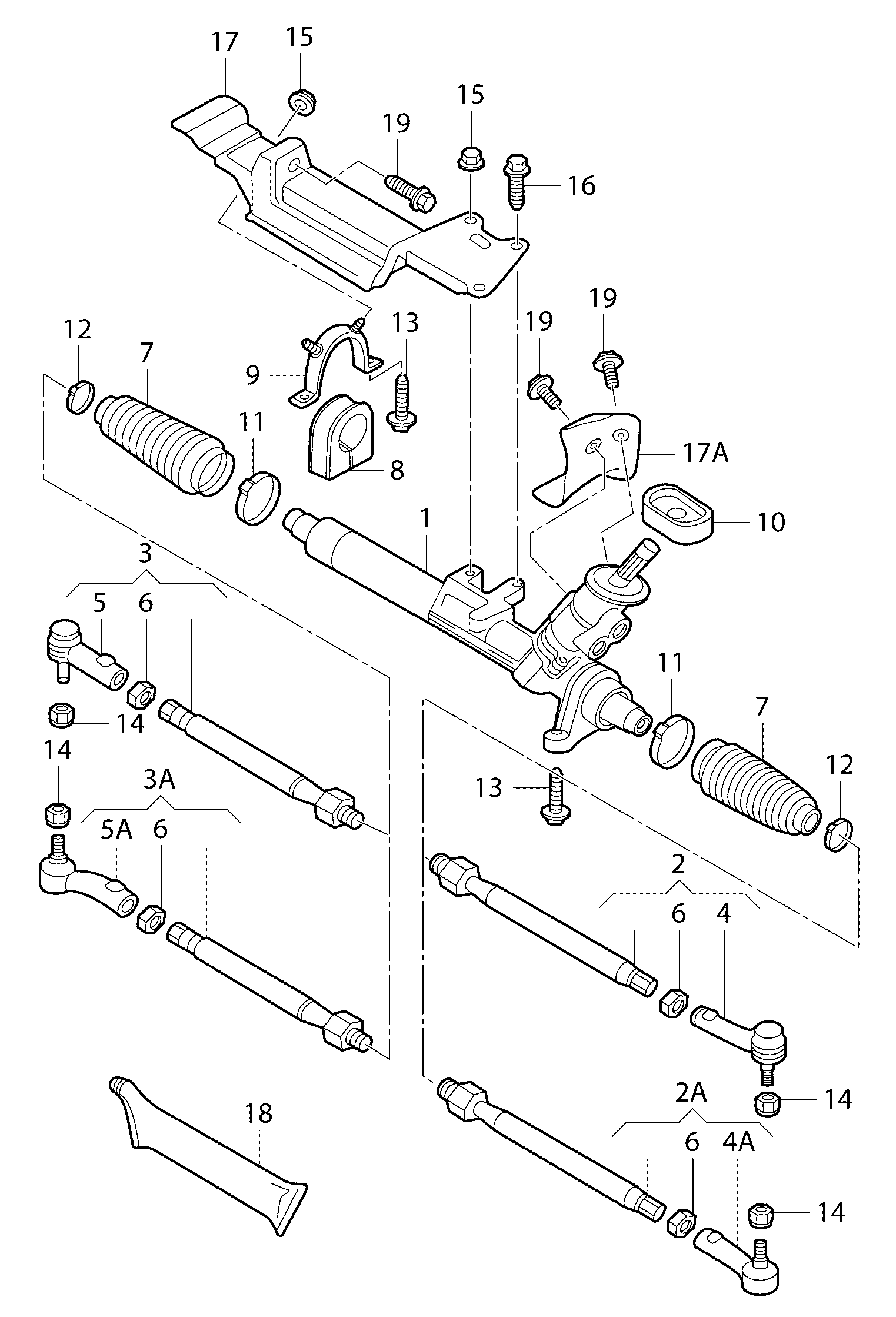 VAG 8N0 422 803C - Рулевая тяга unicars.by